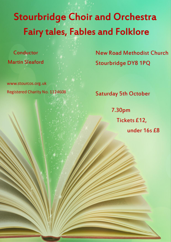 Poster for Fairy tales, Fables and Folklore concert