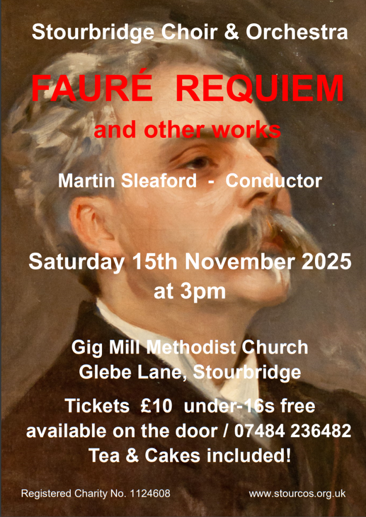 Poster for November 2025 concert - details on page